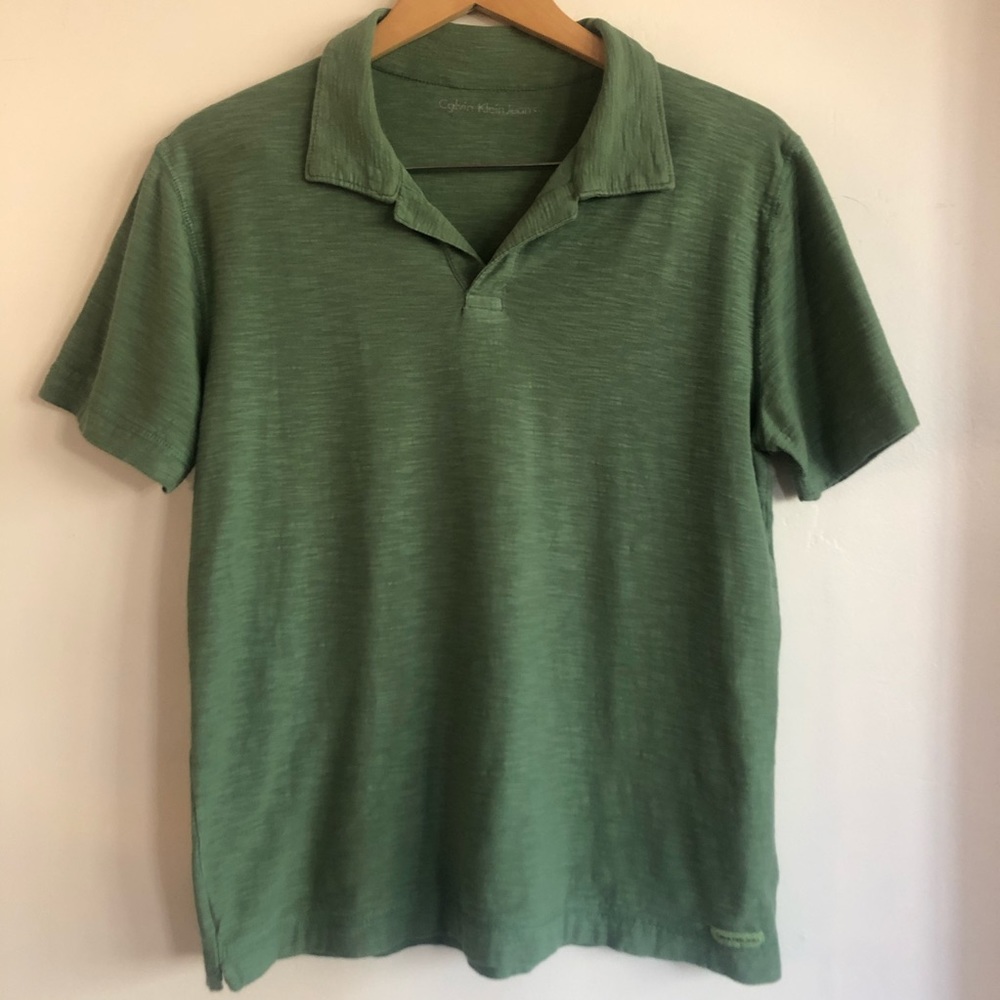 Vintage Calvin Klein Jeans VNeck short sleeve polo